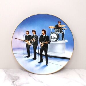 Vintage The Beatles Plate, Live in Concert, Bradford 1991 Delphi w/ COA & Box